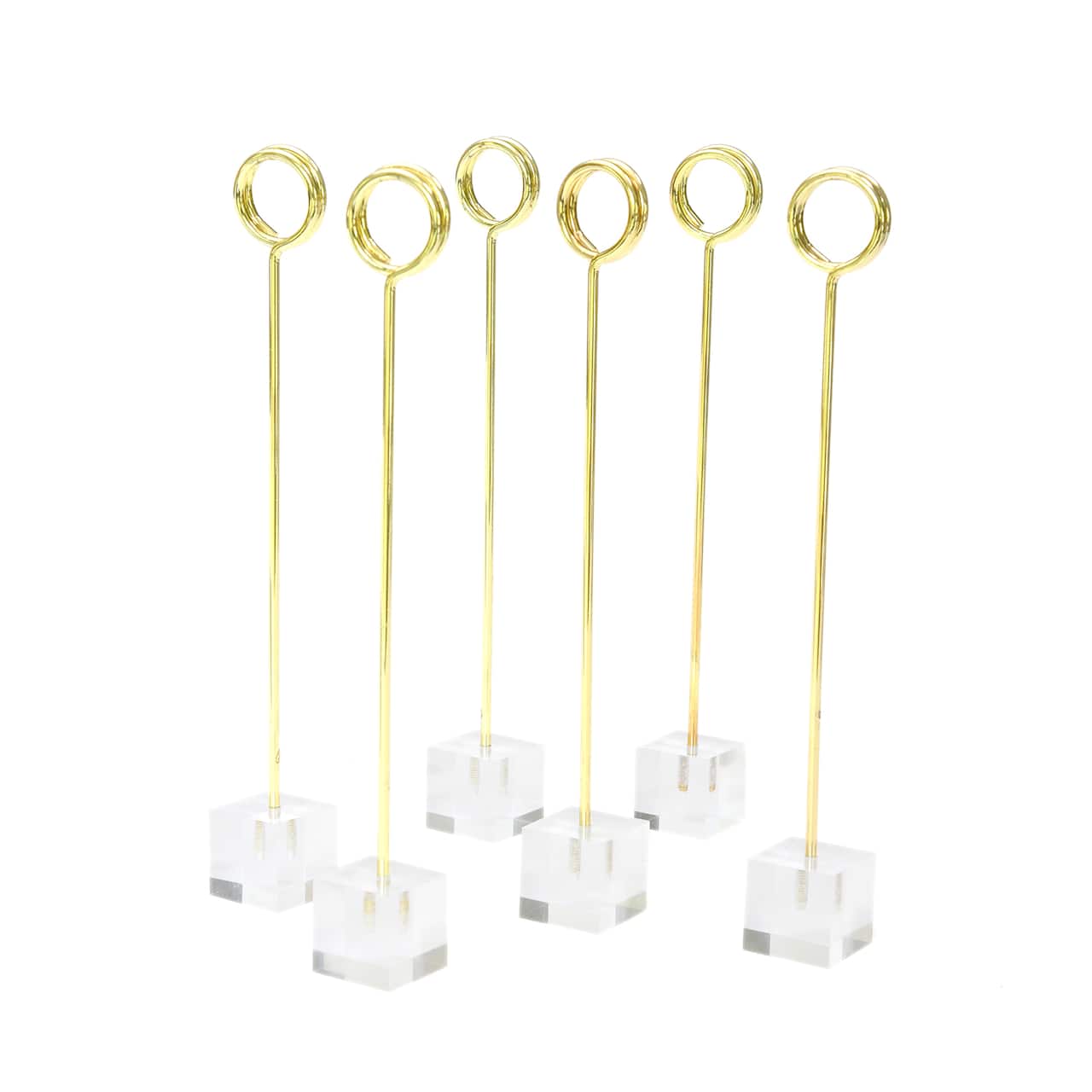 6 Packs: 12 ct. (72 total) Clear Table Number Stands by Celebrate It™